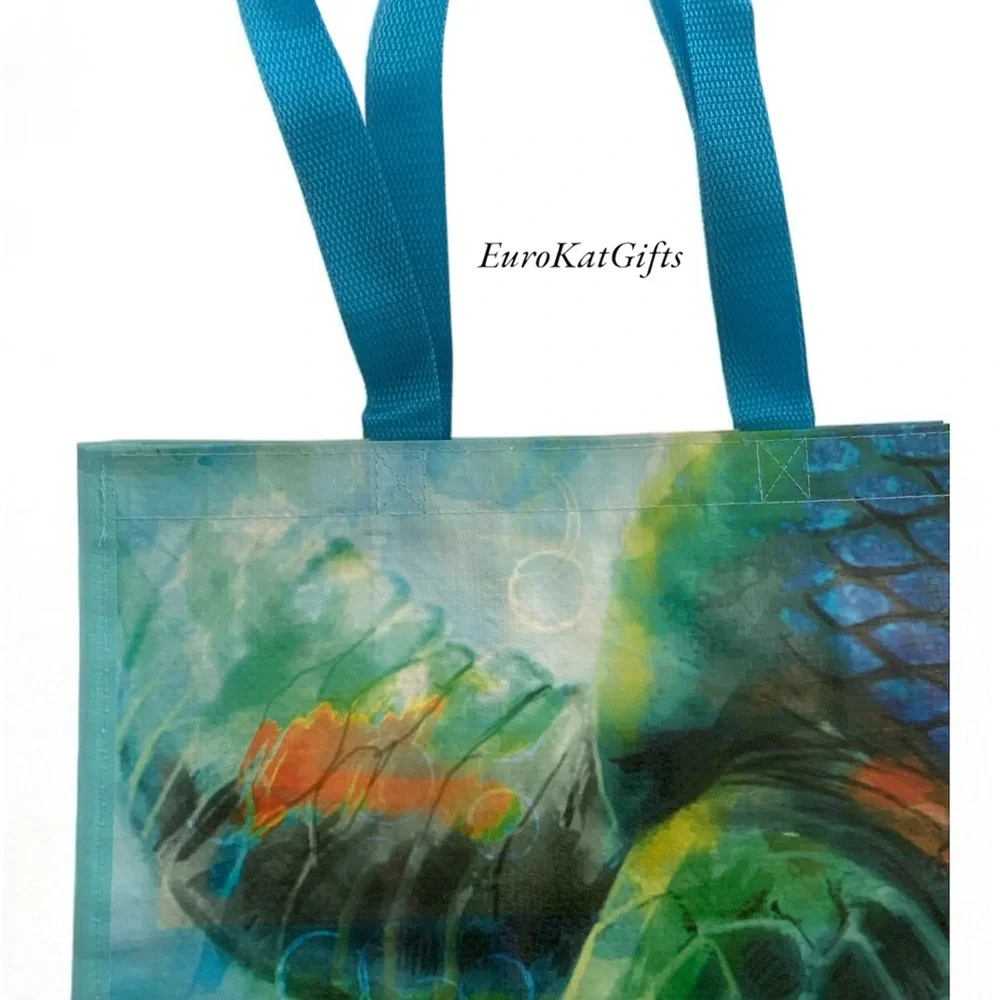SAVE the TURTLE Tote Bag NEW unisex women men kids Gift Colorful_4